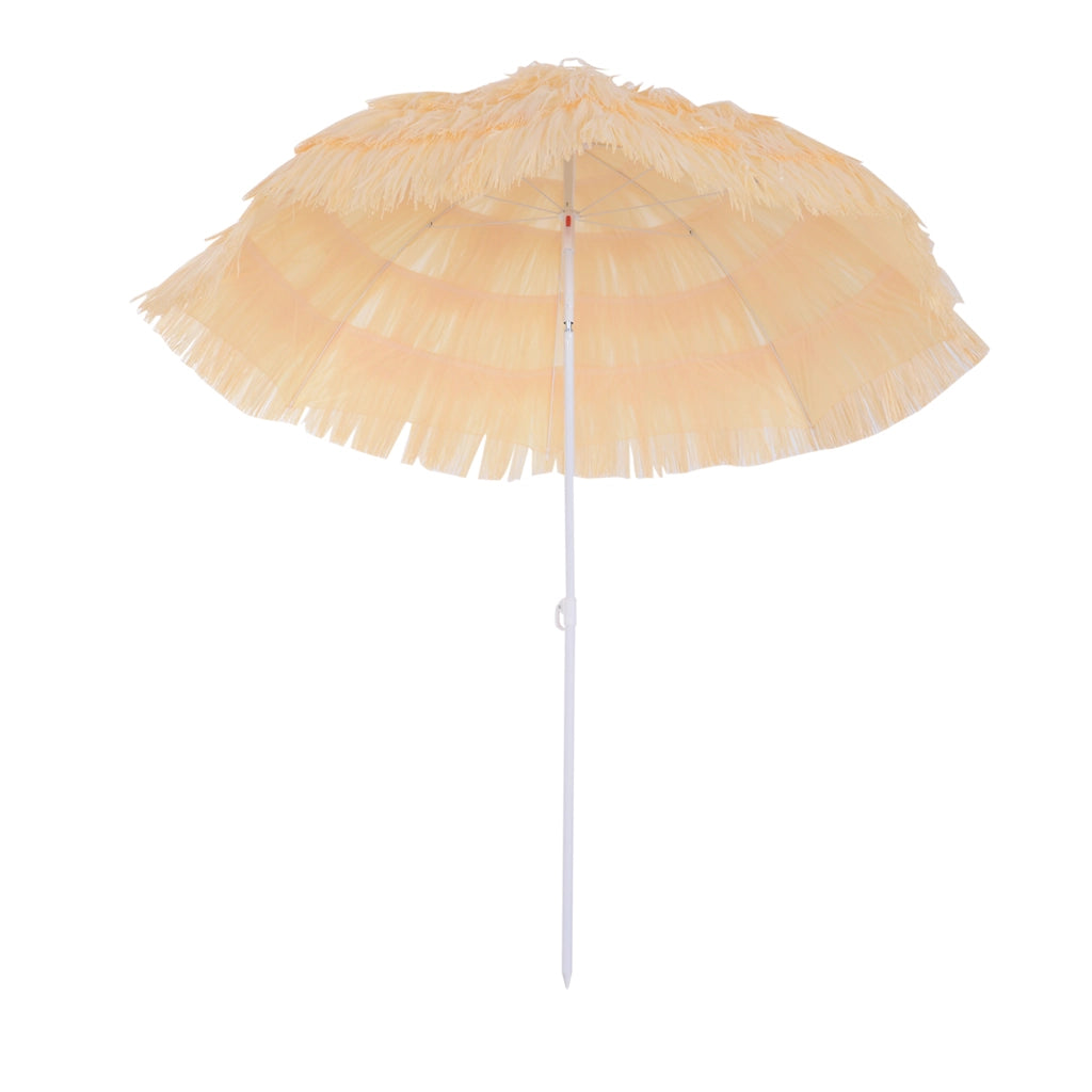 Ombrellone da Spiaggia Inclinabile ¨C Xylo ¨C Poliestere Beige 1.6x2m