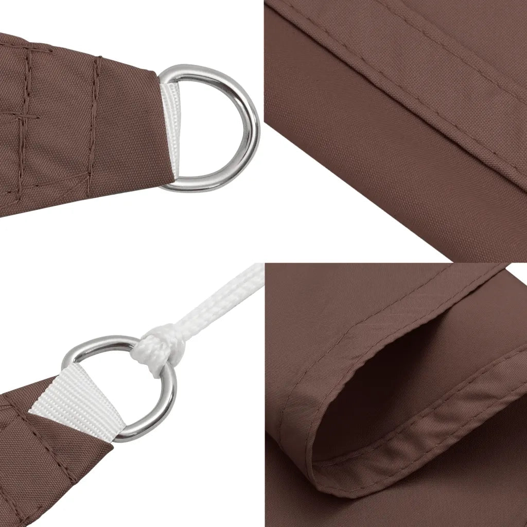 Parasole a Vela Oxford Rettangolare 2x3,5 m Marrone 135806