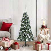 Albero di Natale artificiale pre-illuminato con set di palle 3396146