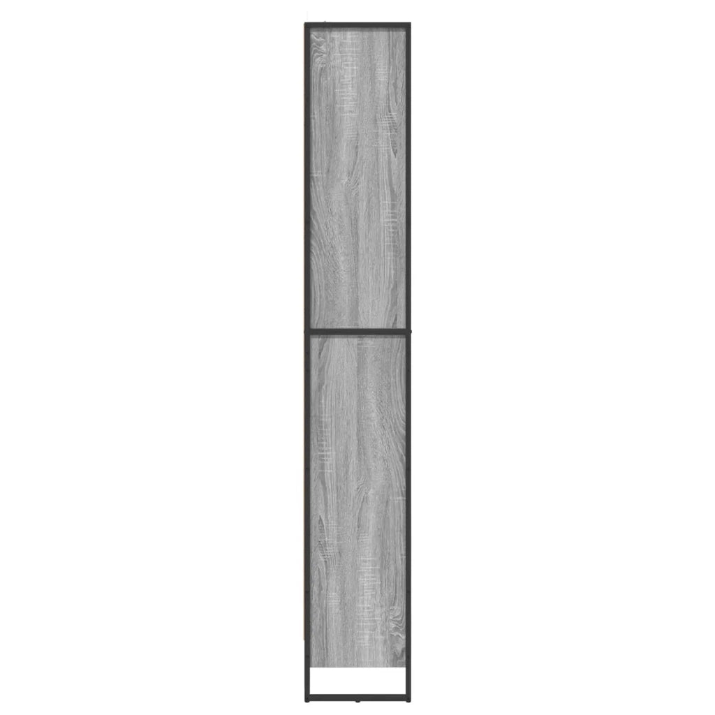 Armadio per Libri 2 pcs Grigio Sonoma 80 x 30 x 155 cm