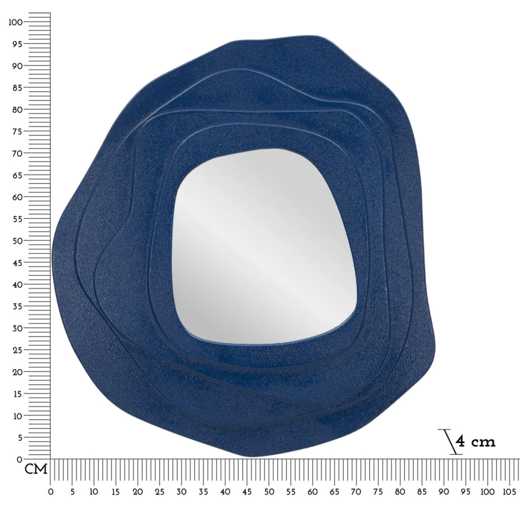 Specchio con Cornice VKH478, Blu, MDF, 90x4x97 cm