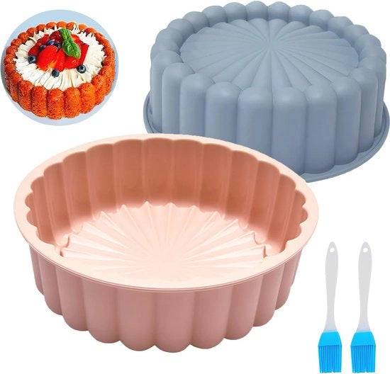 Set di Forme per Torta in Silicone da 2 a 20 cm - Ideale per Torte e Dolci