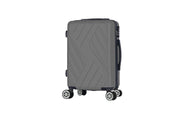 COVERI TROLLEY ABS BASILEA ARGENTO 4 RUOTE REMOVIBILI 56CM