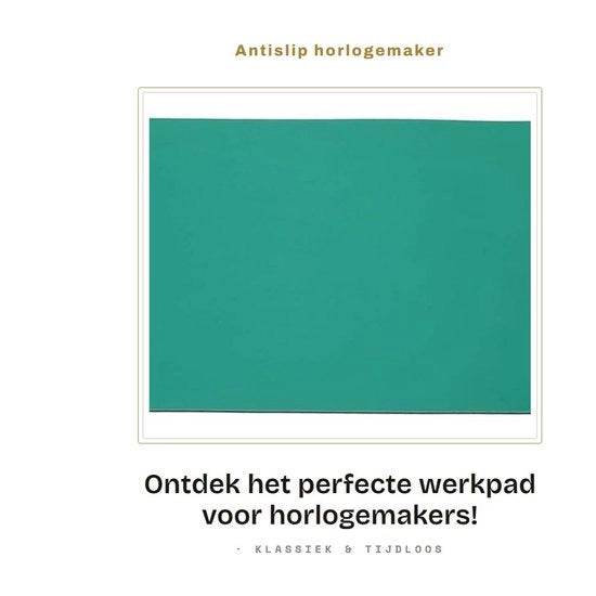 Panno di lavoro antiscivolo per orologiai - Resistente a temperature - Mat di lavoro per hobby - Strumenti - Sicuro e duraturo - Mat di lavoro per riparazione orologi