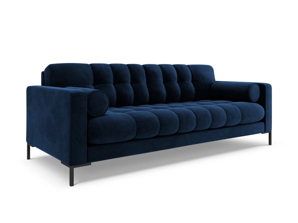 Cosmopolitan Design - Divano "Bali" 4 posti in velluto blu reale 