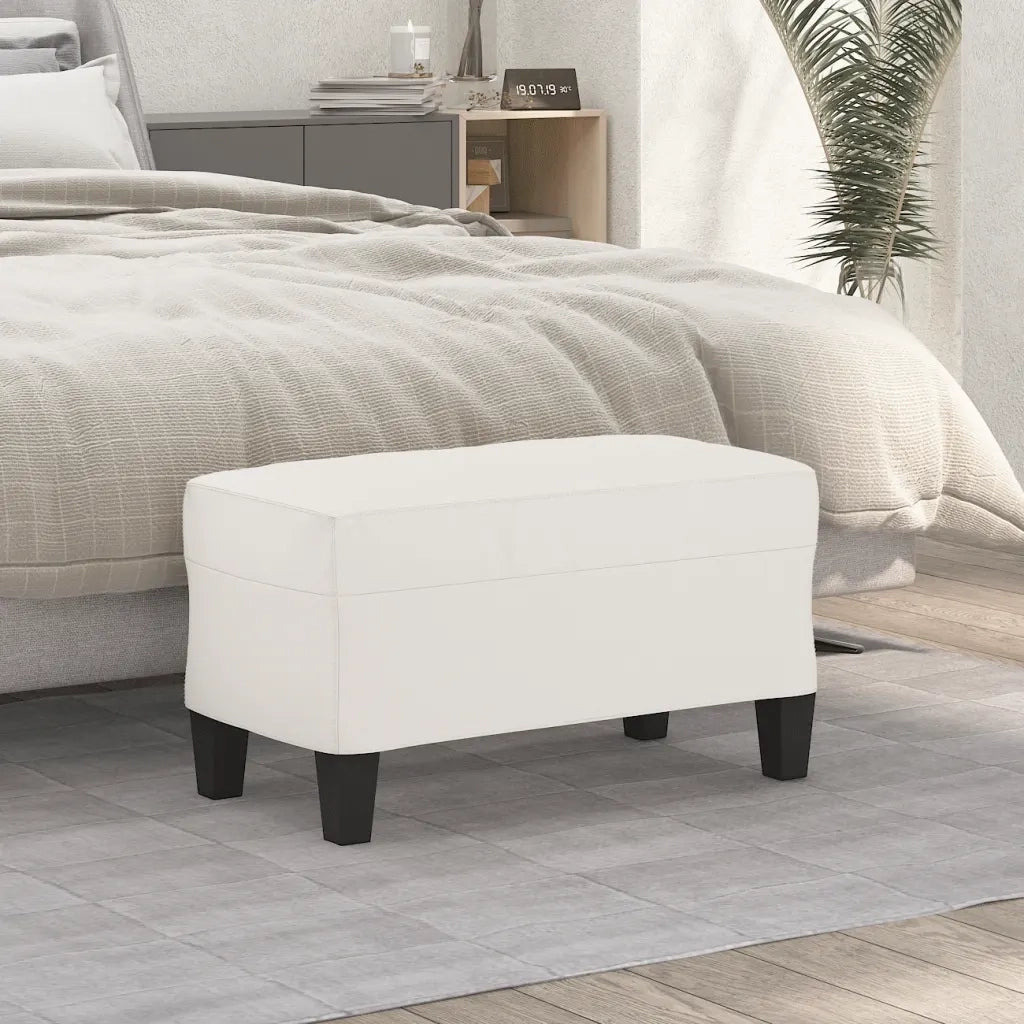 Panca beige 70x35x41 cm in Microfibra 349450