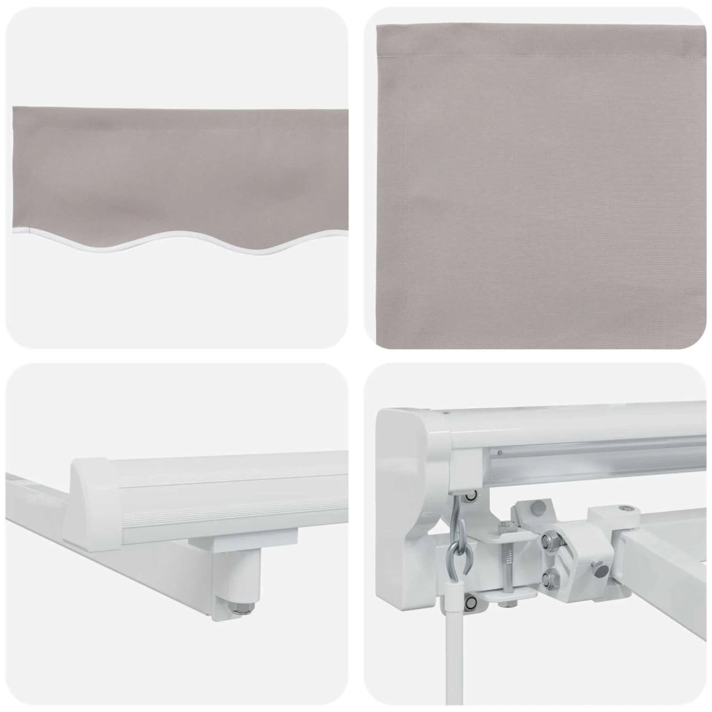 Cornice per Tenda Manuale con LED 4 × 3,5 m 3420644