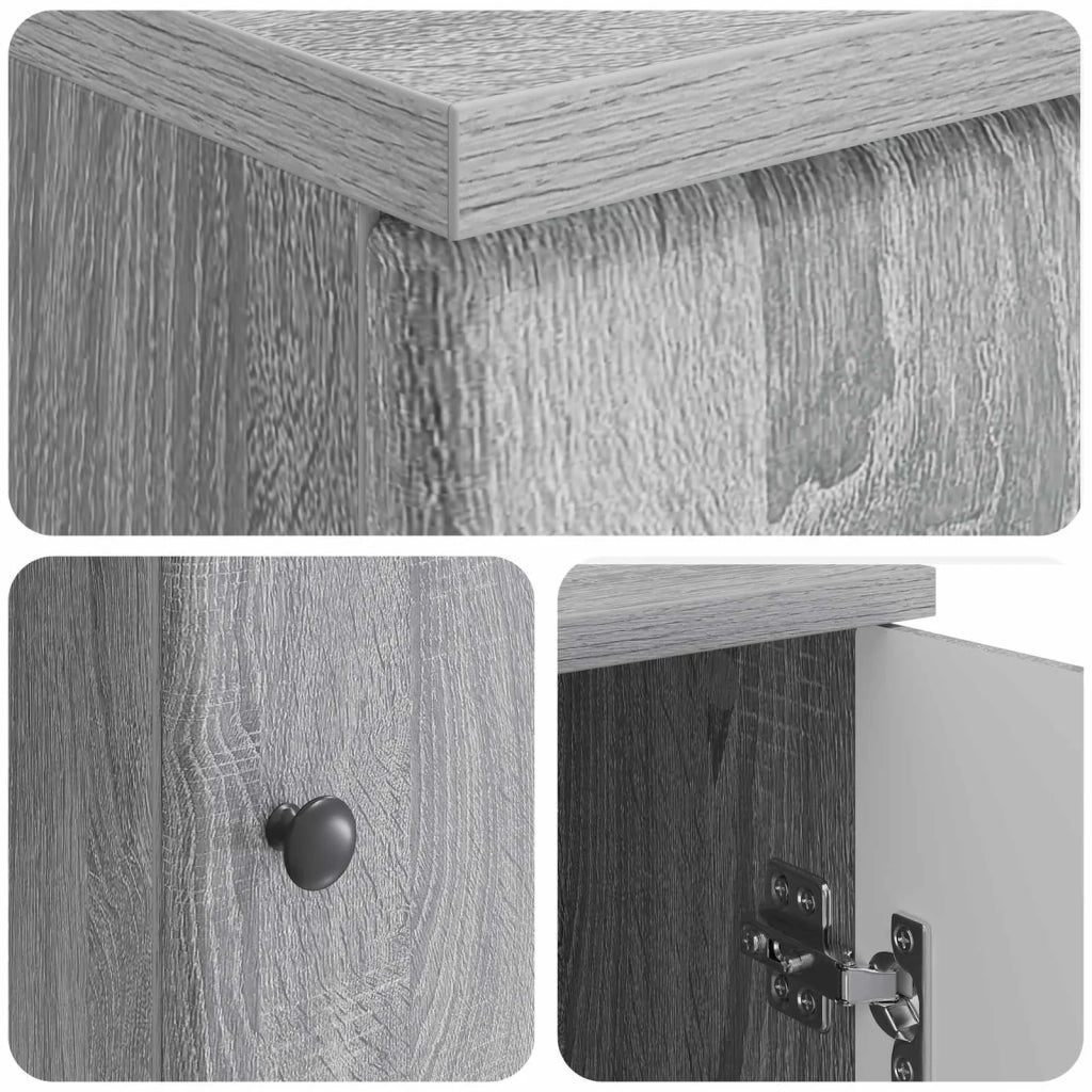 Scrivania | Tavolo da Ufficio Grigio Sonoma 142,5 x 50 x 75 cm Legno ingegnerizzato