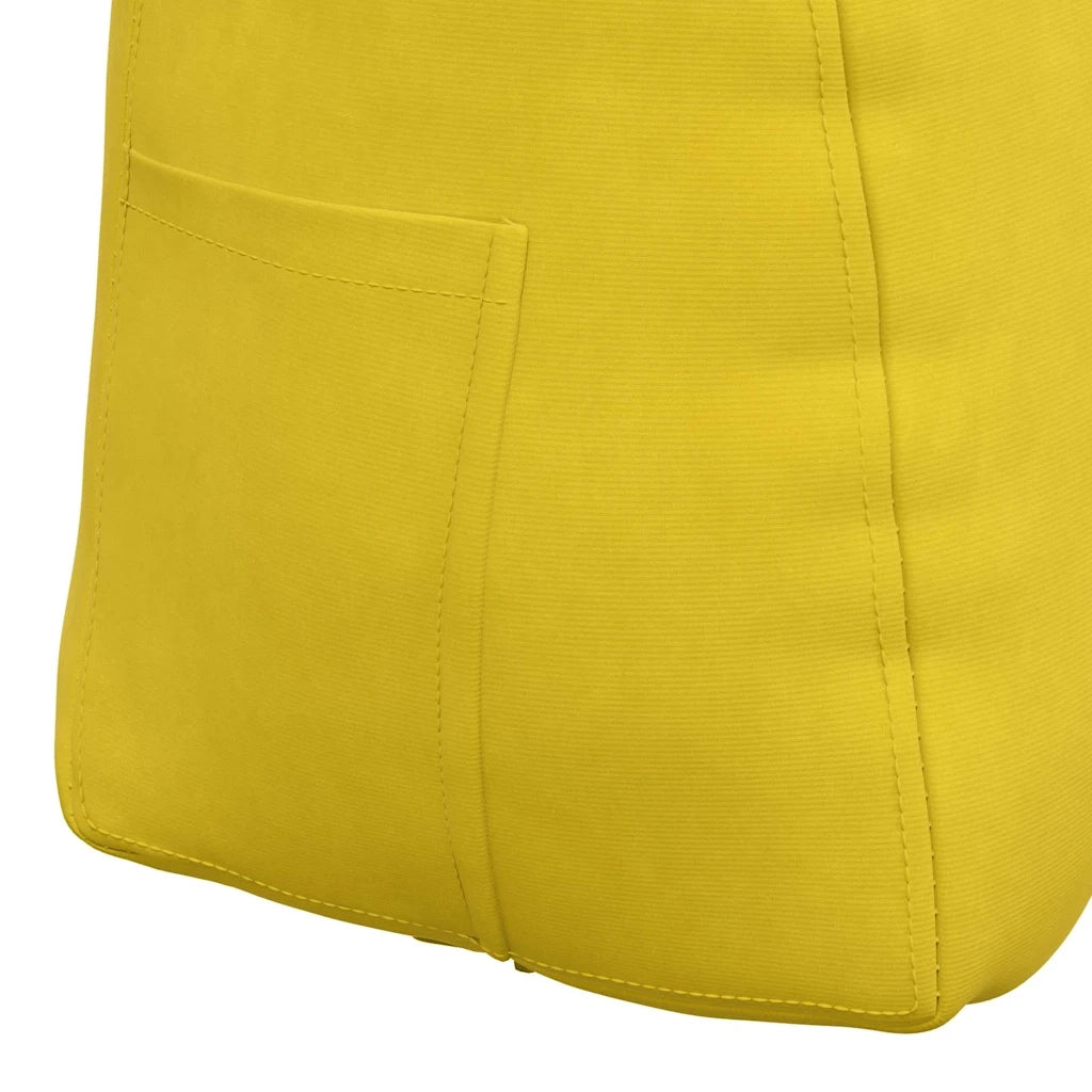 Cuscino per Schiena | Cuscino dorsale Giallo 45 x 24 x 50 cm Velluto