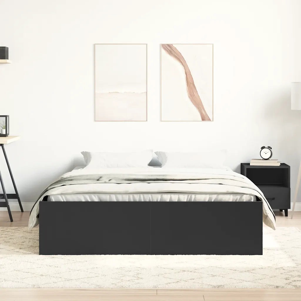 Giroletto-Struttura Letto in Nero 120x200 cm