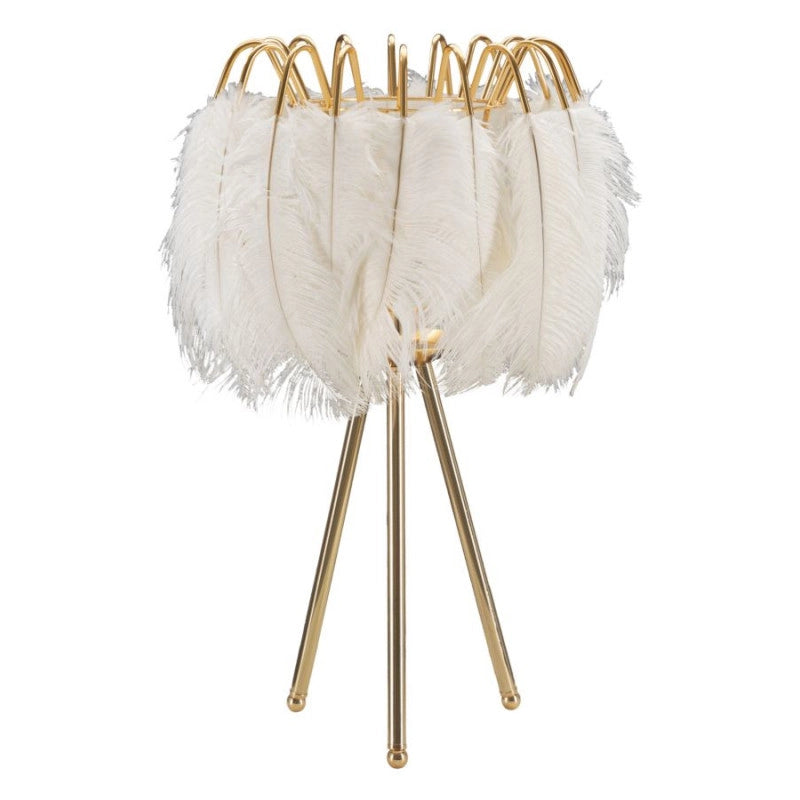 Lampadelle A Da Tavolo Feather Stand cm ø 40x60