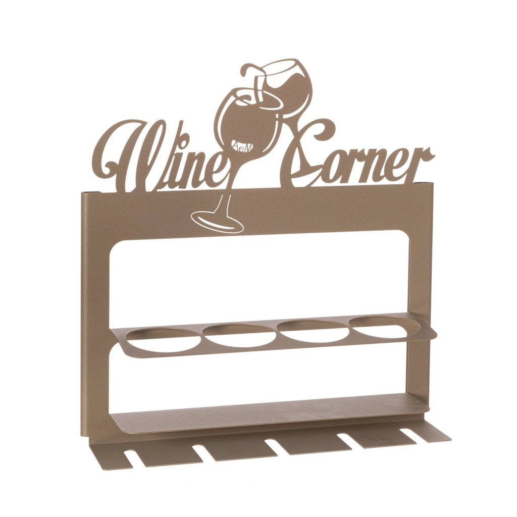 Porta bottiglie da parete moderno Wine Corner Fango