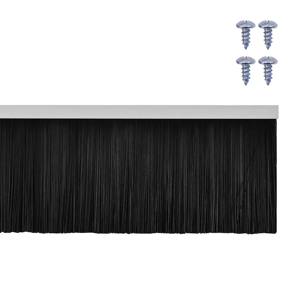 Spazzole per porte a vite 6 pcs Bianco 100 cm Lega di alluminio 42019550