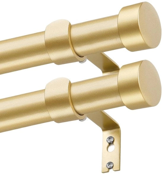 Tendina Estensibile - Decorativa - 2 pezzi - Oro - 80 a 304 cm