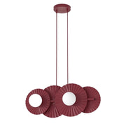 Lampada a sospensione UMBRA modulare burgundy 4xG9 Emibig