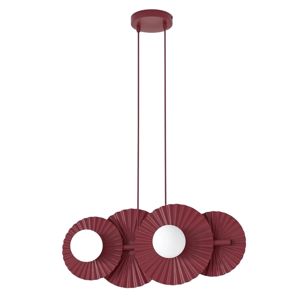 Lampada a sospensione UMBRA modulare burgundy 4xG9 Emibig
