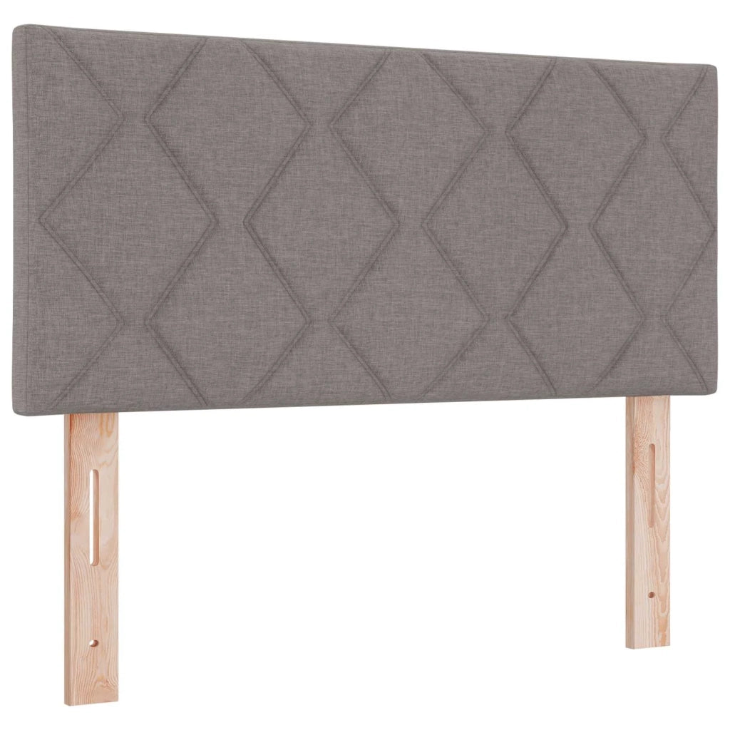 Letto box spring con materasso Tortora 90 x 190 cm Tessuto 3452831
