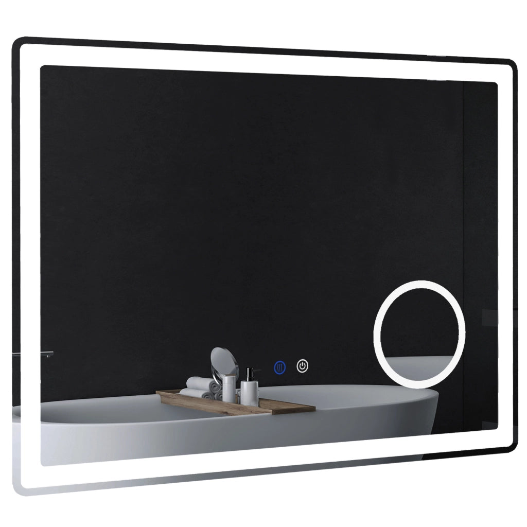 Specchio da Bagno LED con Ingrandimento 3x ¨C Minimal ¨C 80x60 cm
