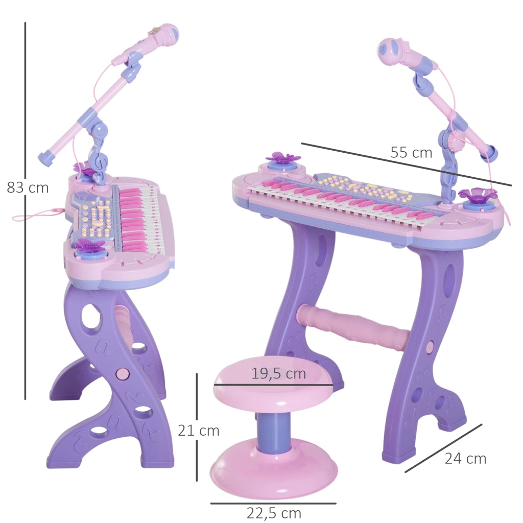 Pianoforte giocattolo elettronico 37 tasti ¨C Minimal ¨C rosa