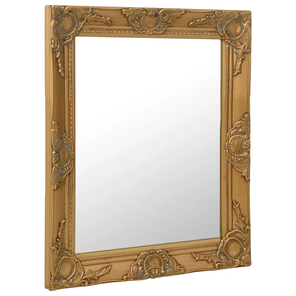 Specchio da Parete | Specchio decorativo Stile Barocco 50x60 cm Oro
