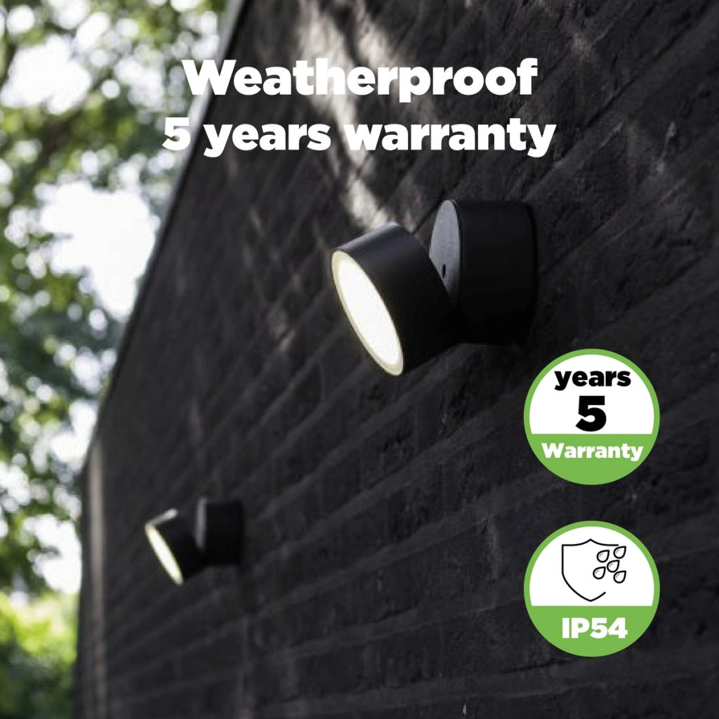 Plafoniera esterna LED Lutec Trumpet antracite IP54