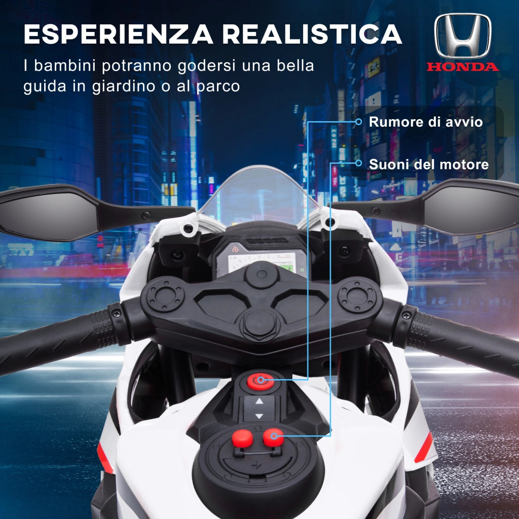 Moto Elettrica per Bambini ¨C Minimal ¨C Bianco
