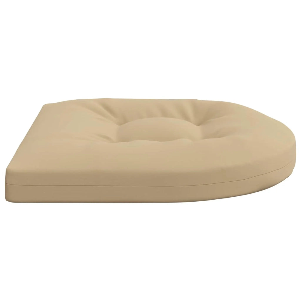 Cuscini per Sedia in 4 Pezzi 4 pz 100% Poliestere Beige 945323