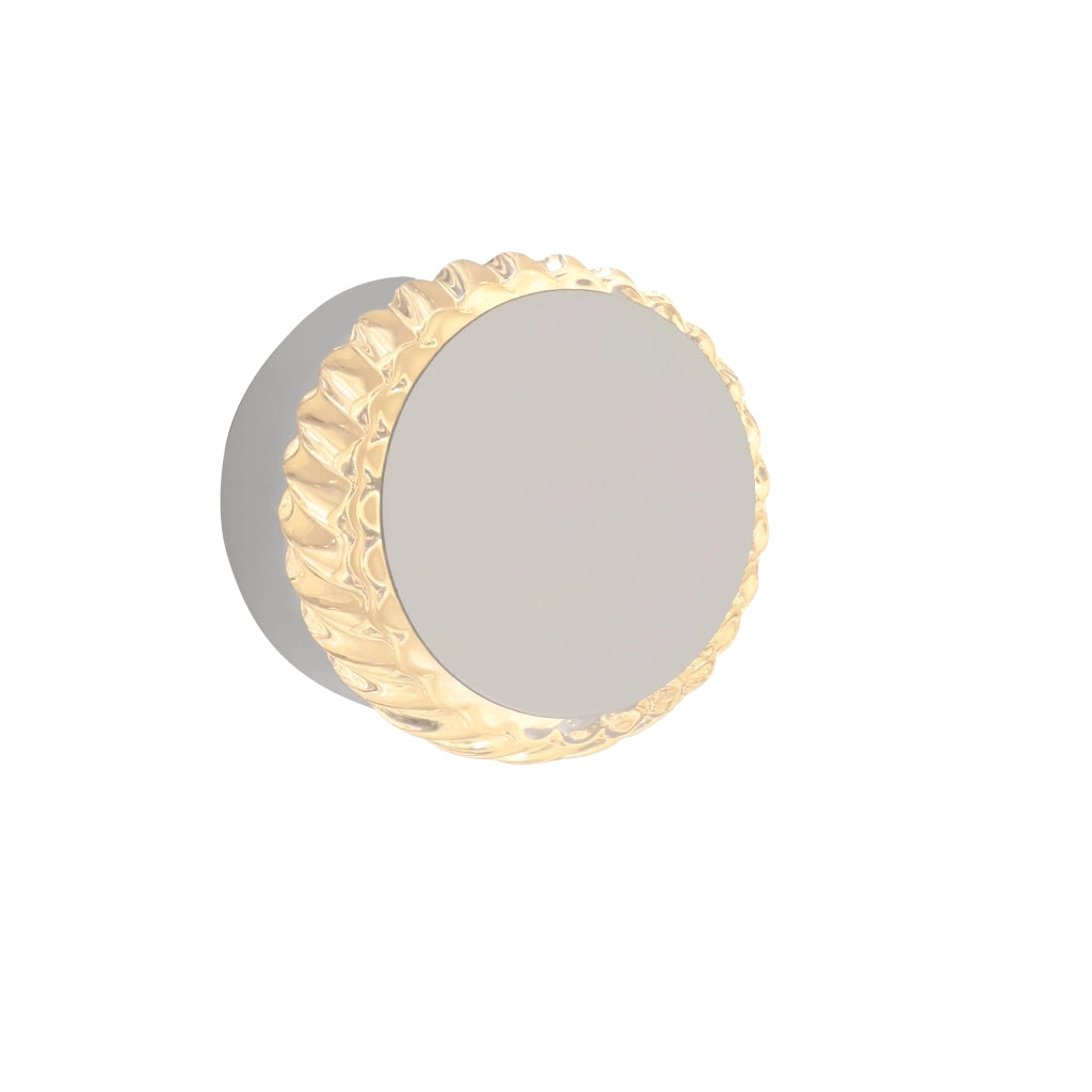 Applique moderna rotonda bianca LED 5W JustLight IGO