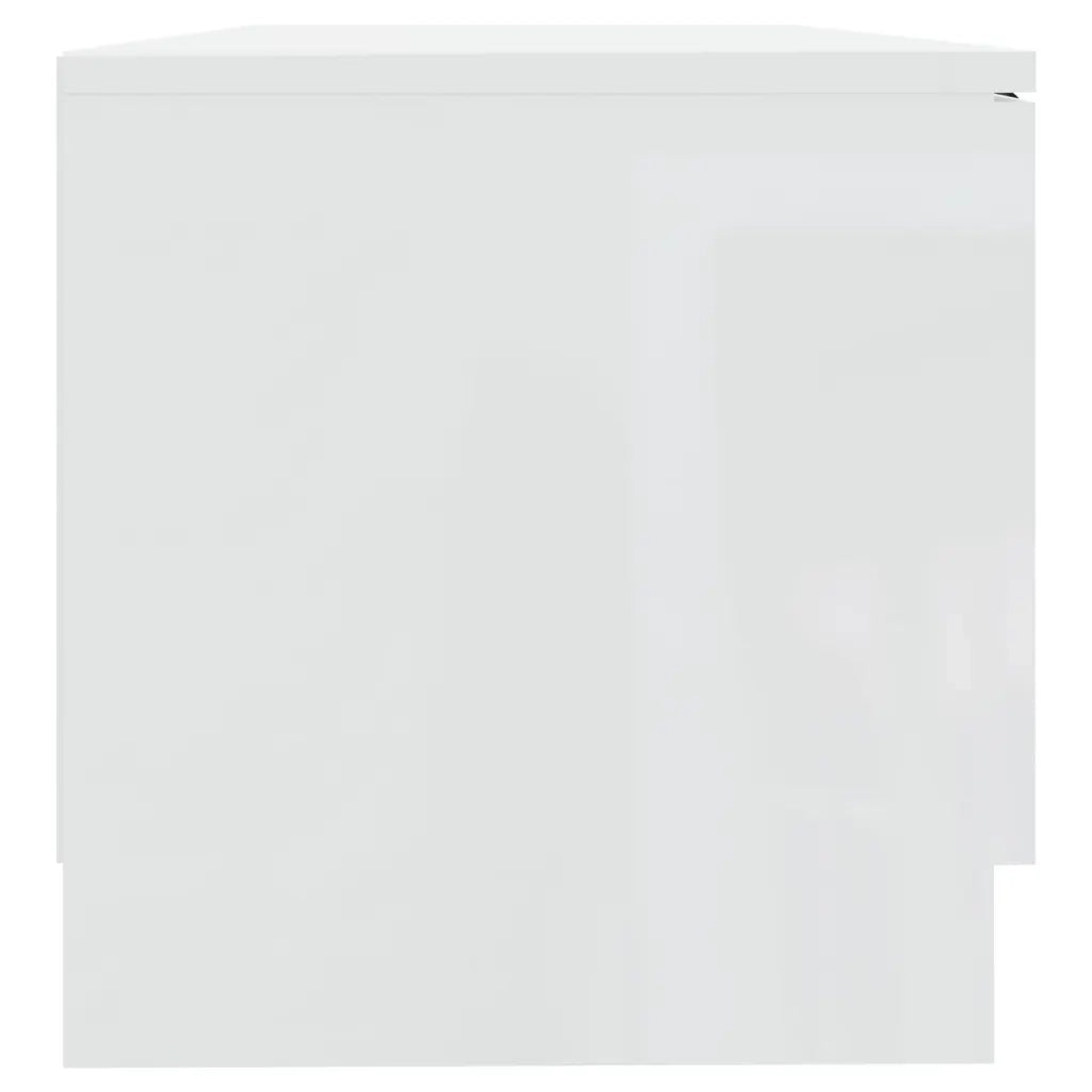 Mobili Porta TV 2pz | Armadietto TV | Mobile Porta TV Bianco Lucido 80x35x45 cm Legno Multistrato