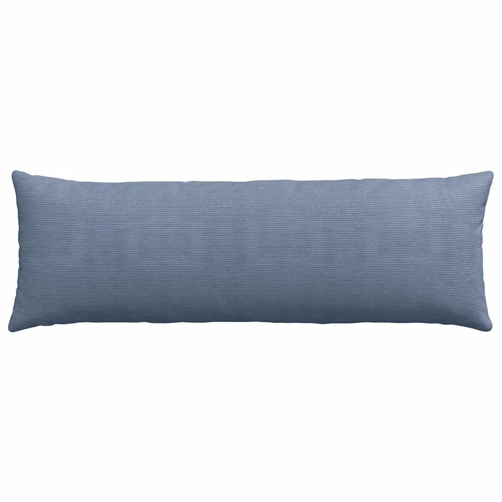 Cuscini da Divano 2 pz-Set di 2 Cuscini per Sofa Blu 120 x 40 cm Tessuto in Cords 572645