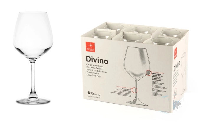 Calice divino vino rosso 1 pezzo bormioli acquisto minimo 6 pezzi