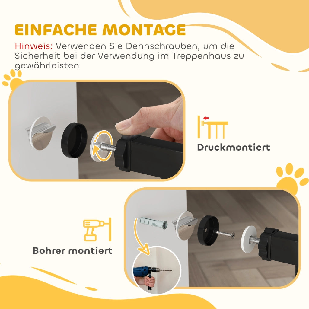 Cancello per cani a pressione ¨C Minimal ¨C regolabile 75-145 cm