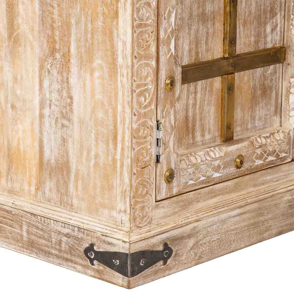 Credenza in legno beige 99x46x96h cm