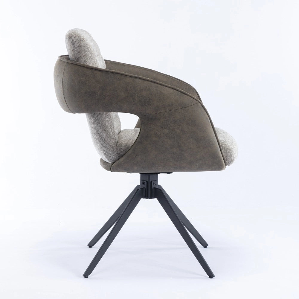 Sedia TOMIAN (tortora + grigio)