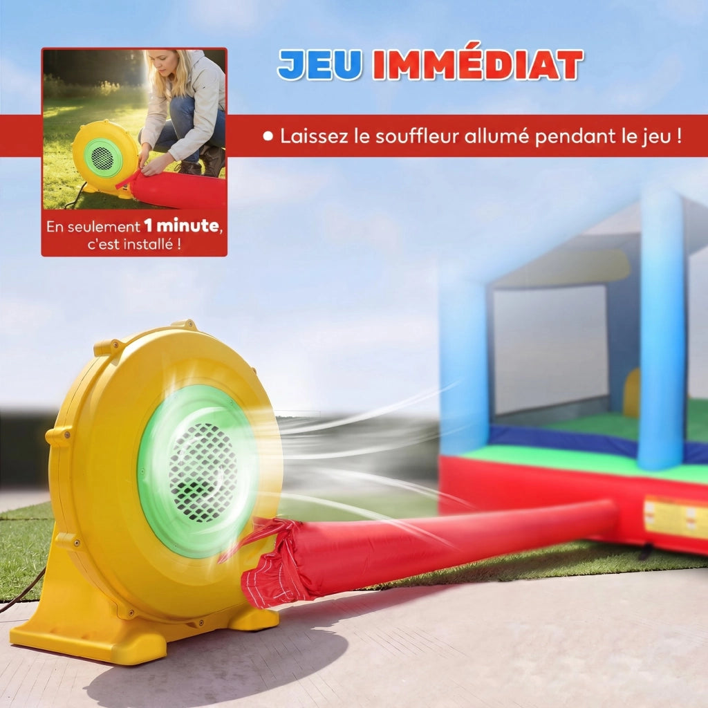 Castello Gonfiabile 4 in 1 ¨C Xylo ¨C con Scivolo Piscina Palline Gioco Lancio Anelli Multicolore