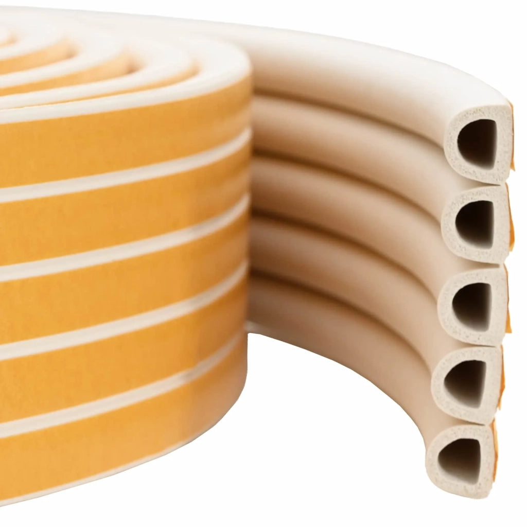 Nastro adesivo per finestre Bianco 14 x 12 mm 12 m Schiuma EPDM 42038190