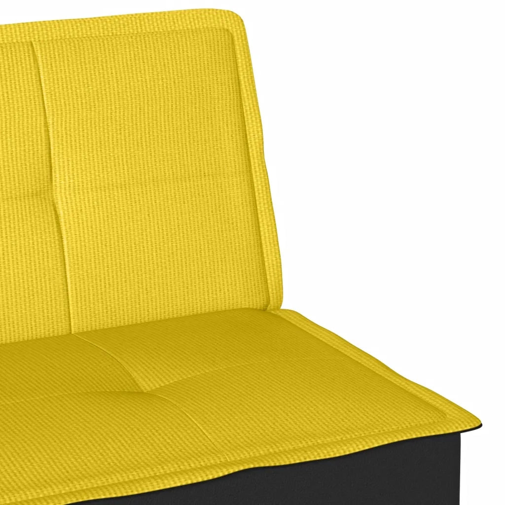 Divano Letto Giallo Chiaro in Tessuto 351917
