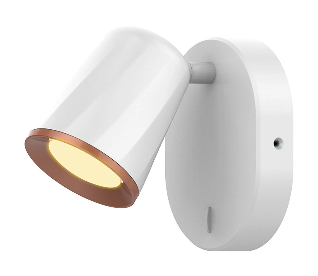Applique LED moderna con interruttore 6W bianca Solange