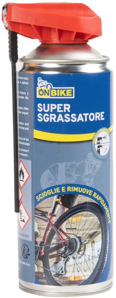 Super sgrassatore spray da 400 ml con doppio erogatore