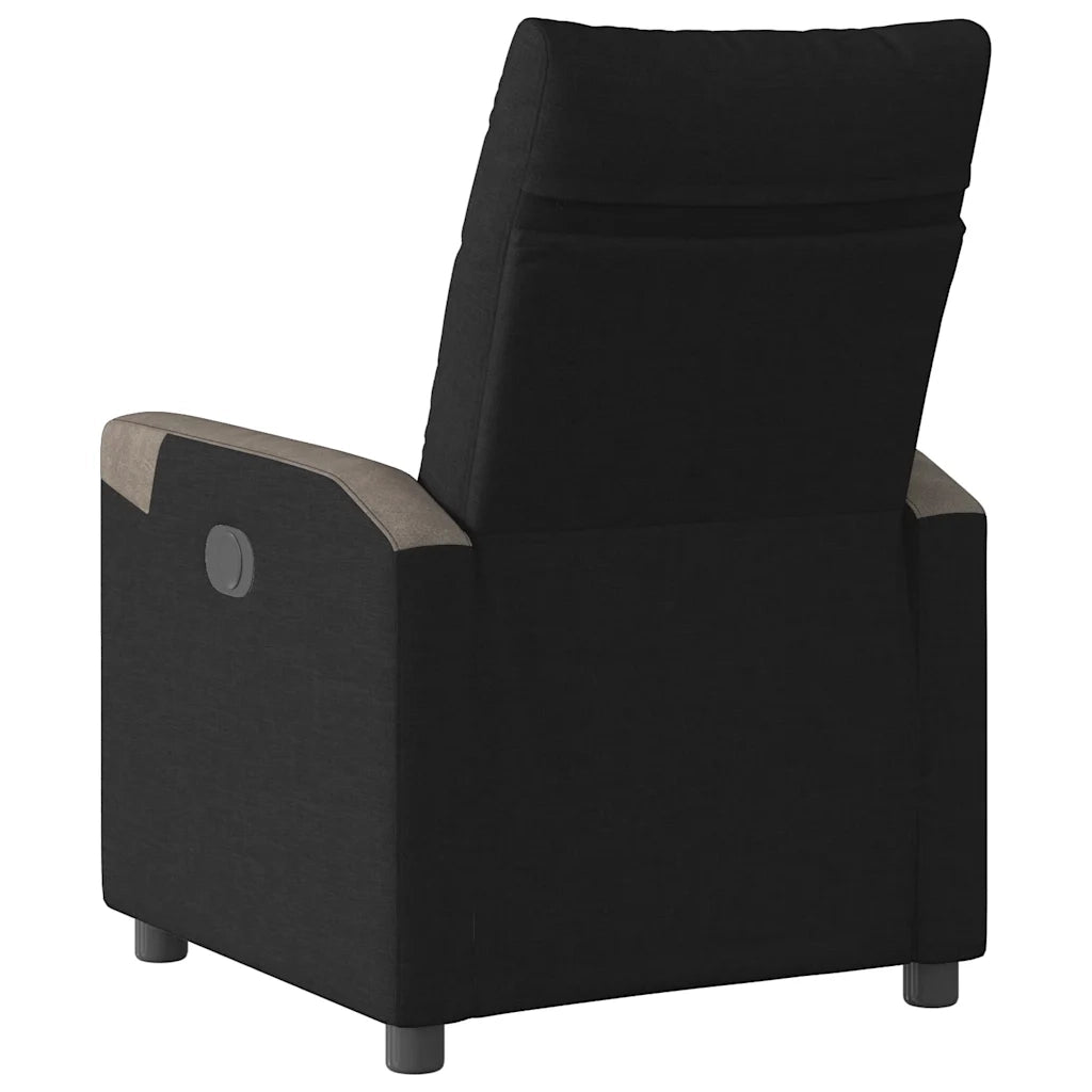 Poltrona Reclinabile in Tessuto Nero 4104841