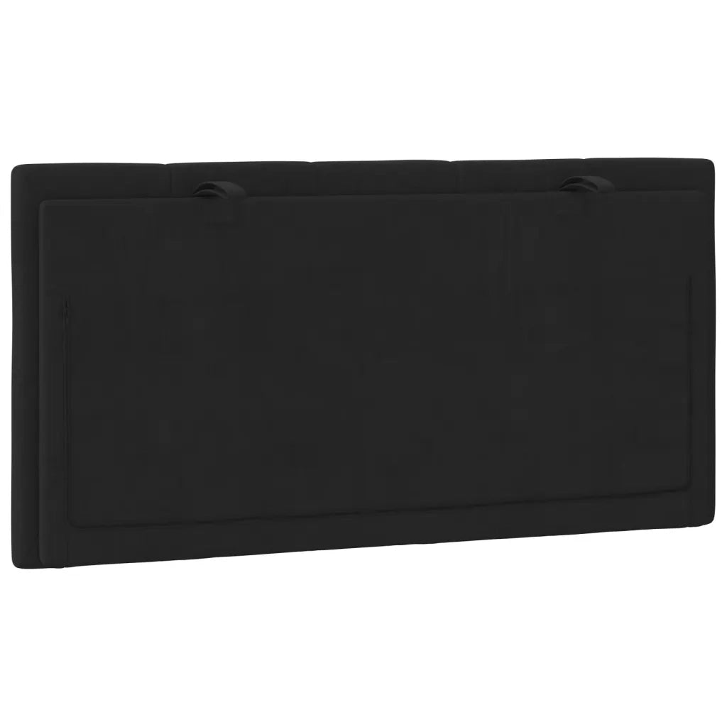 Cuscino Testiera Hanko Nero 100 cm in Velluto 374657
