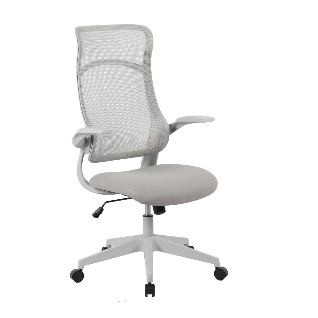 POLTRONA UFFICIO CON BRACCIOLI GRIGIO 54X49BX92.5H CM ZOLDER