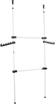 Scaffale a Pannelli Portaoggetti Telescopico - Sistema di Armadio a Soffitto - Adattabile da Pavimento a Plafone - Multifunzionale per Camera da Letto, Salotto, Armadi - Scaffale di Magazzino (80-139cm)
