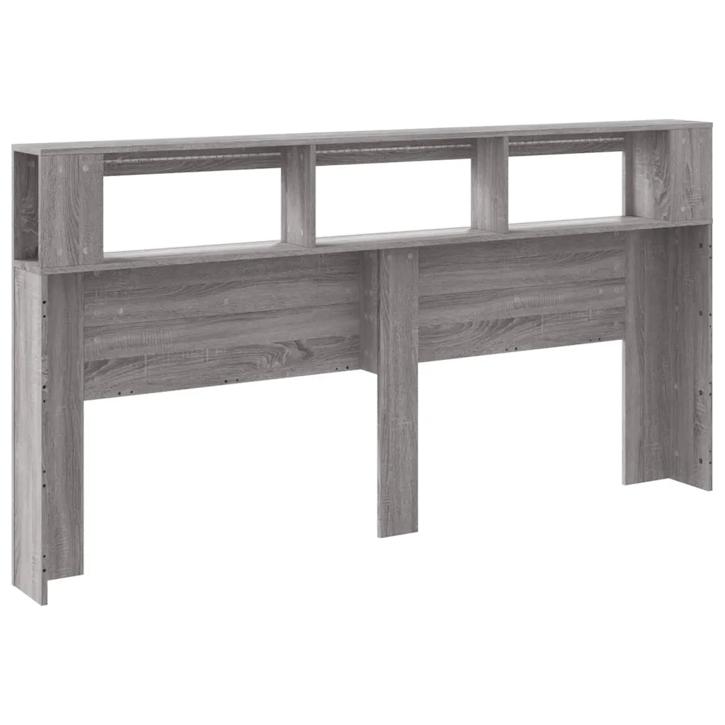 Testiera LED-Testata del letto Grigio Sonoma 200x18,5x103,5 cm Legno Multistrato