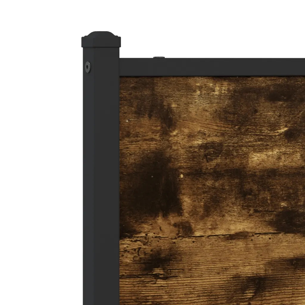 Giroletto senza Materasso in Metallo-Struttura Letto Rovere Fumo 120x200 cm 315322