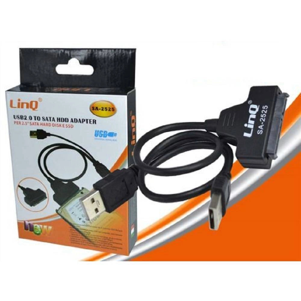 Trade Shop - Adattatore Convertitore Sata Usb 2.0 A Hard Disk Sata 2.5 Velocità 480mbps Sa-2525 -