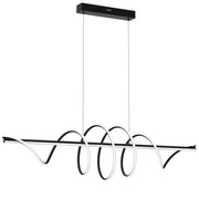Lampada a sospensione LED Twist nera 90W 4000K Milagro