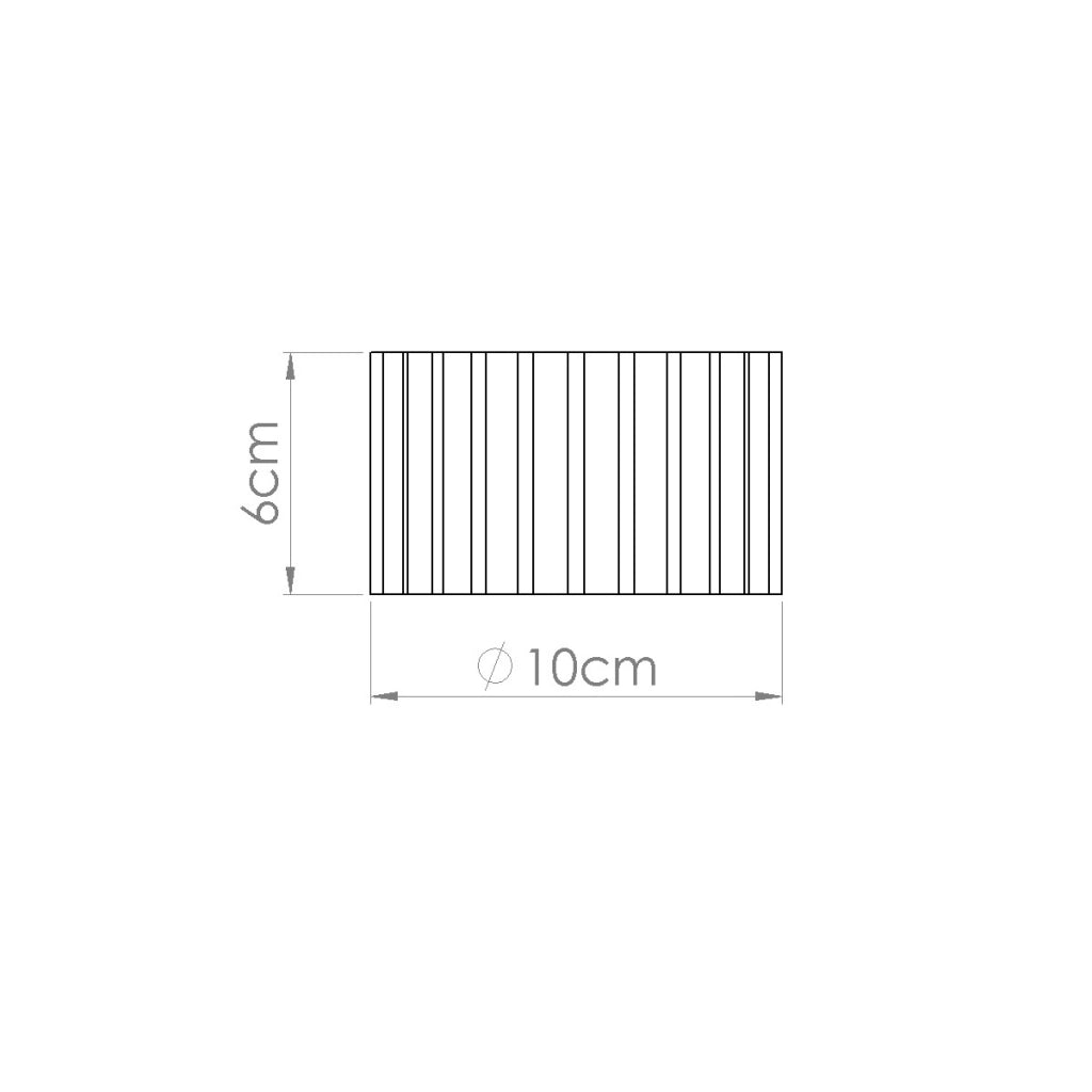 Lampada da soffitto AURA 1 rosso ocra Gx53
