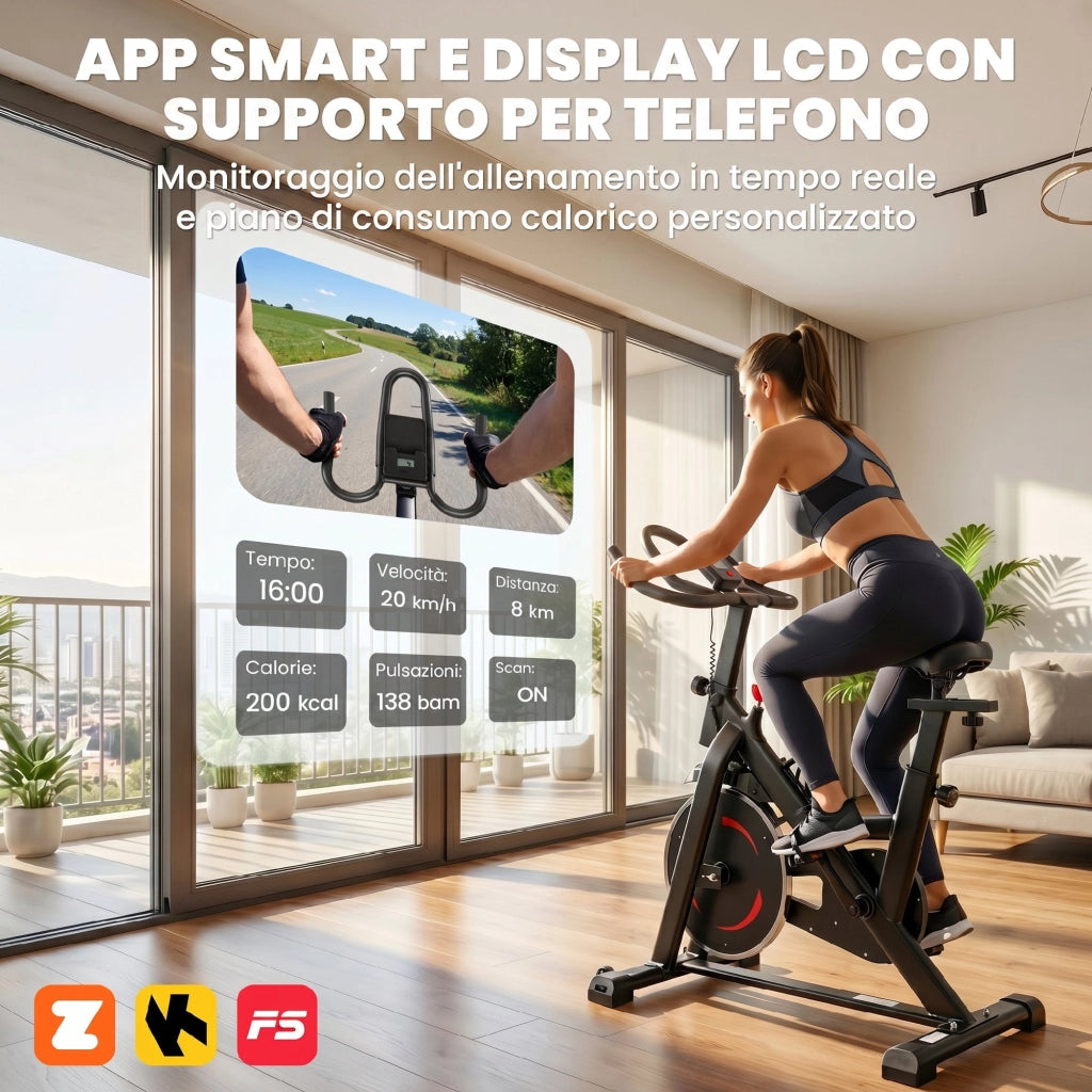 Cyclette Magnetica con App ¨C Xylo ¨C Resistenza 0-100%