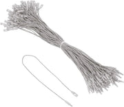 Snapsluiting in plastica per etichette di prezzo in cotone - Grigio chiaro - 19 cm - 100 pezzi